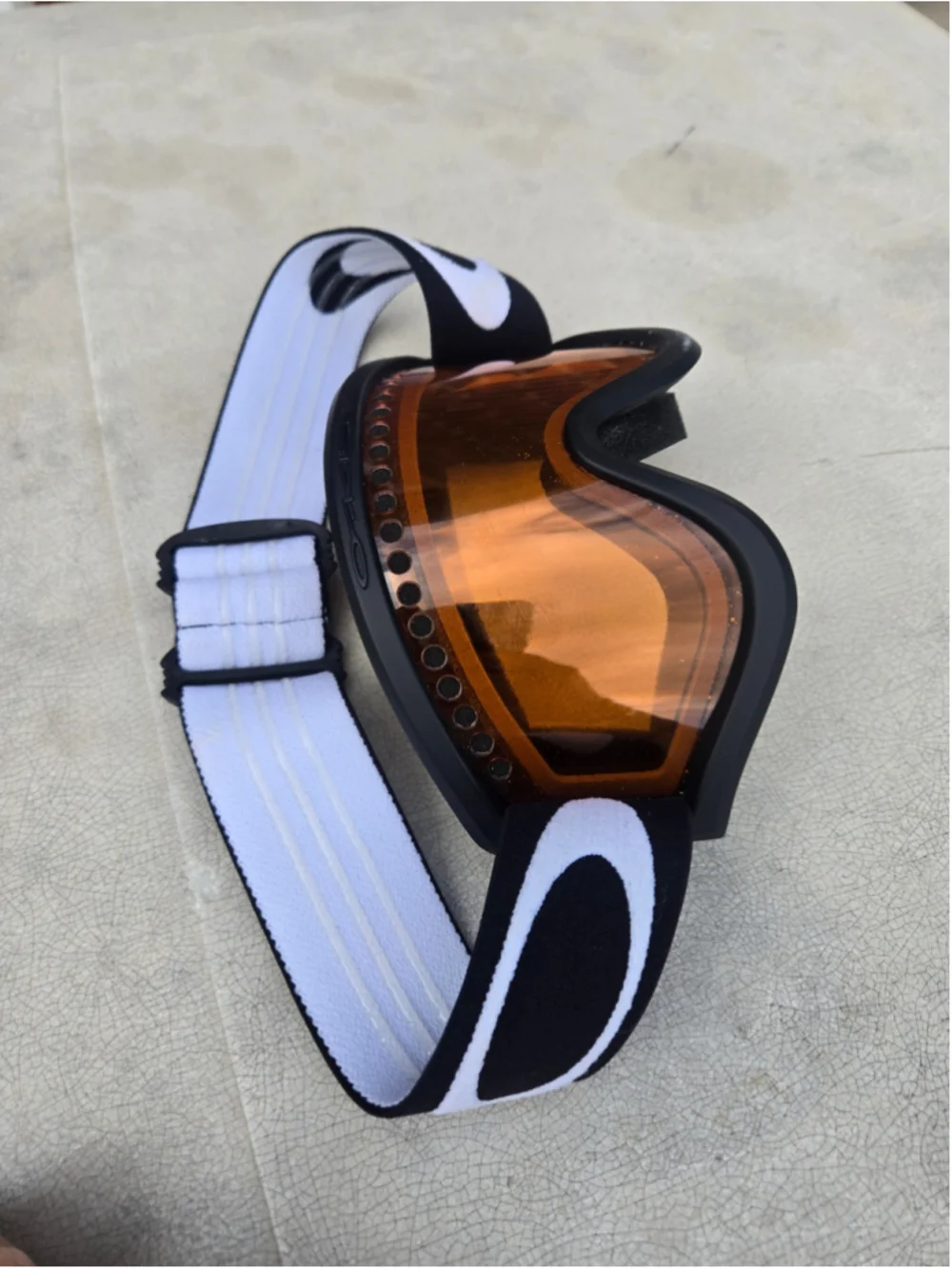 Oakley Black & Orange Ski Goggles One Size